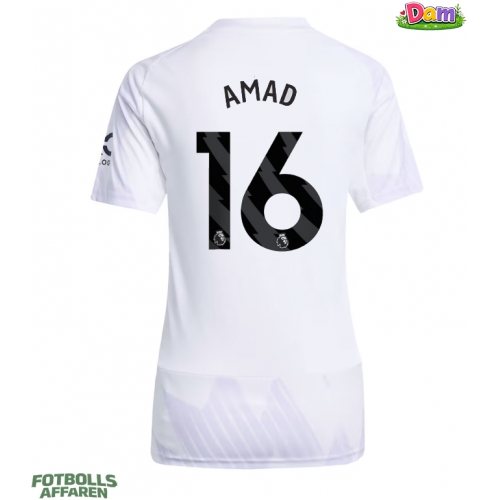 Manchester United Amad Diallo #16 Bortatröja Kvinnor 2025-26 Kortärmad